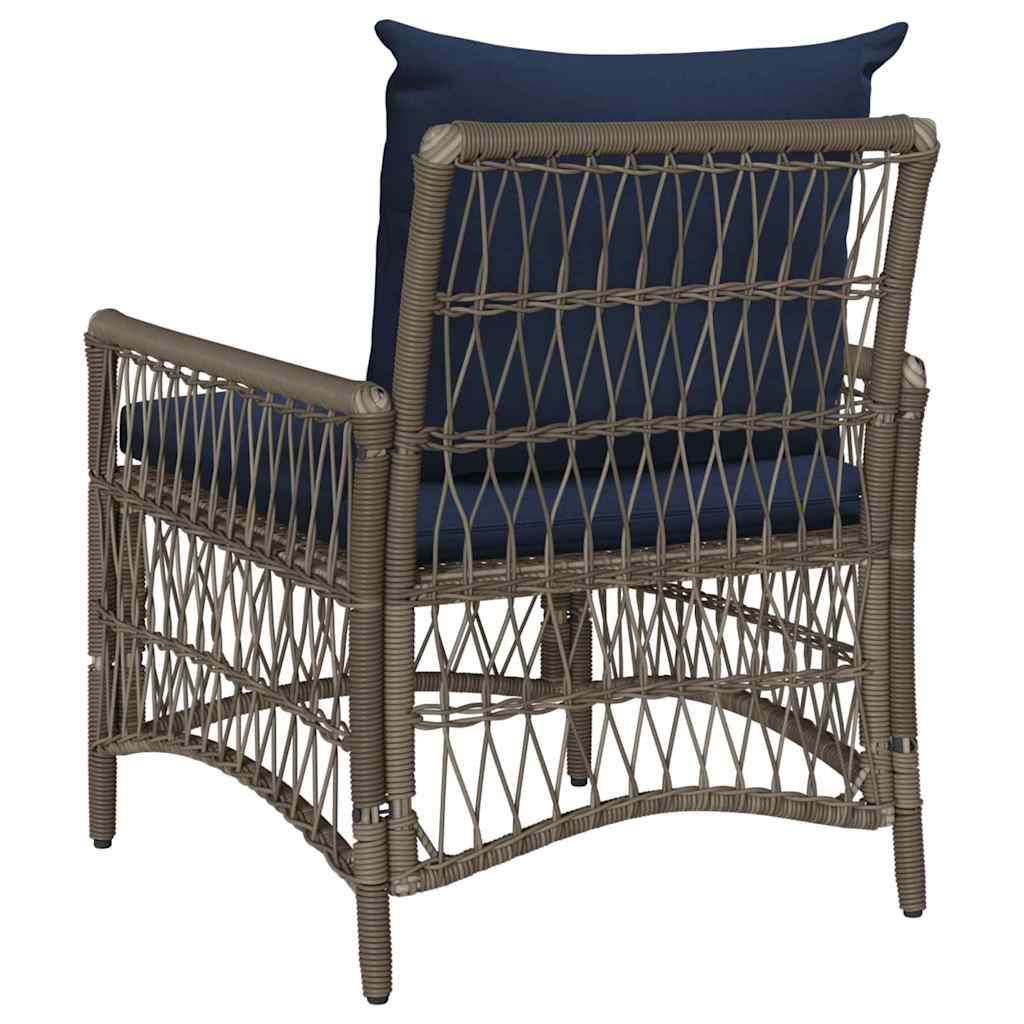 Gartenstuhl Grau 60 x 70 x 78 cm Poly-Rattan